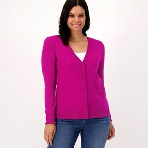 NWT Candace Cameron Bure Surfside Button-Front V-neck Cardigan Size XXS